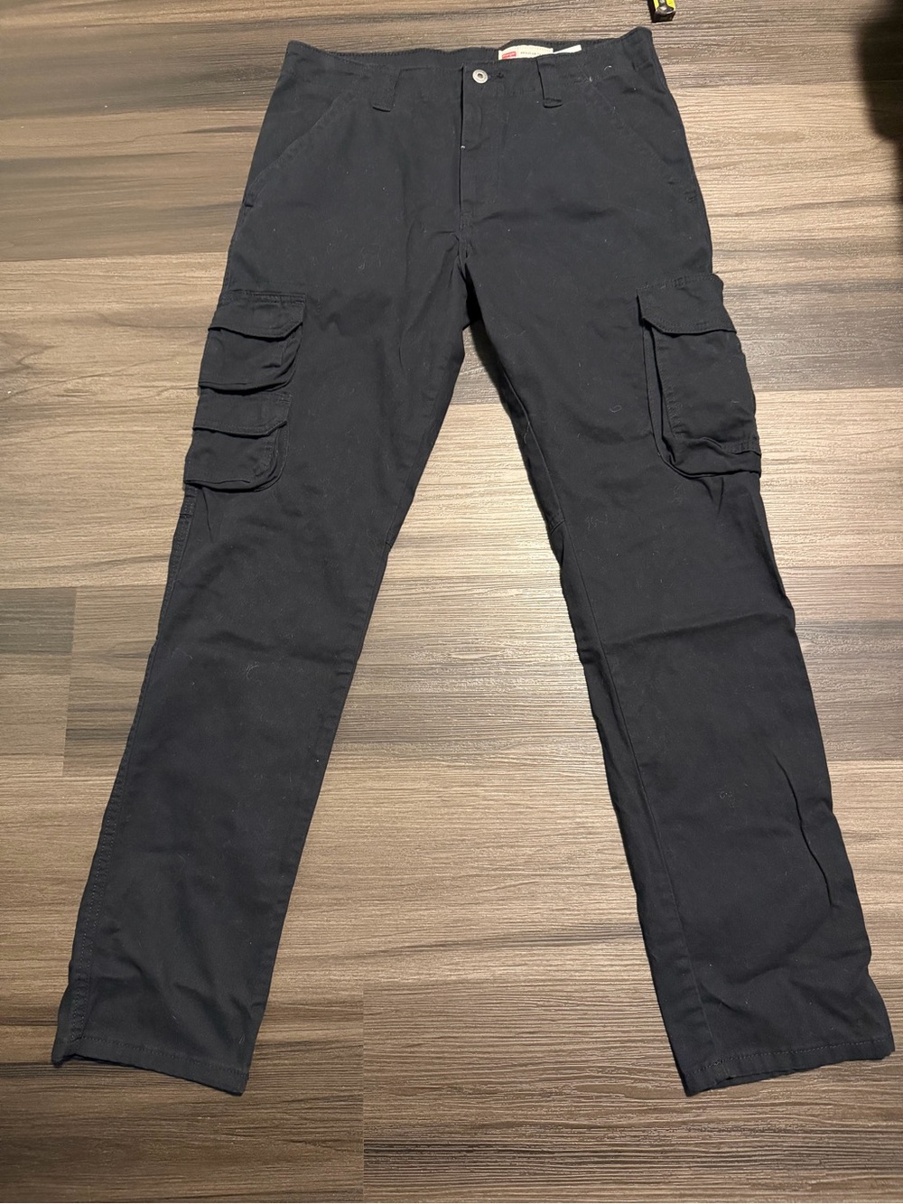 Wrangler Black Cargo Pants with Multi-Pocket Design